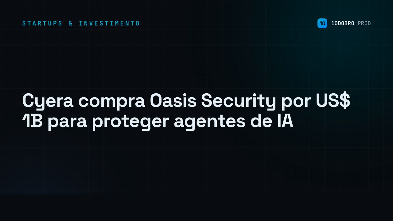 Cyera compra Oasis Security por US$ 1B para proteger agentes de IA