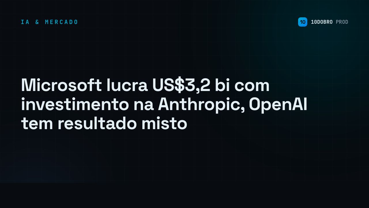 Microsoft logs $3.2B from Anthropic investment, OpenAI mixed bag