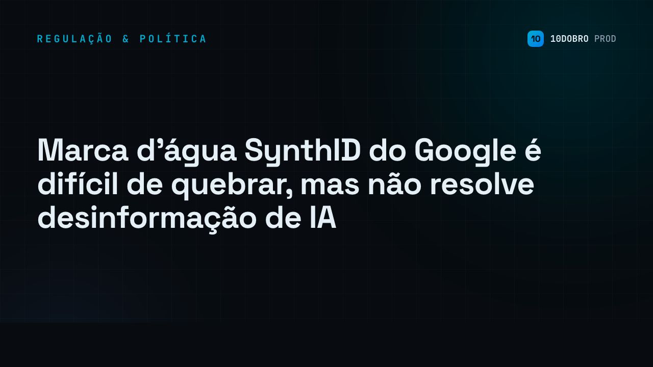 Google's SynthID watermark is hard to break, but it doesn't solve AI misinformation
